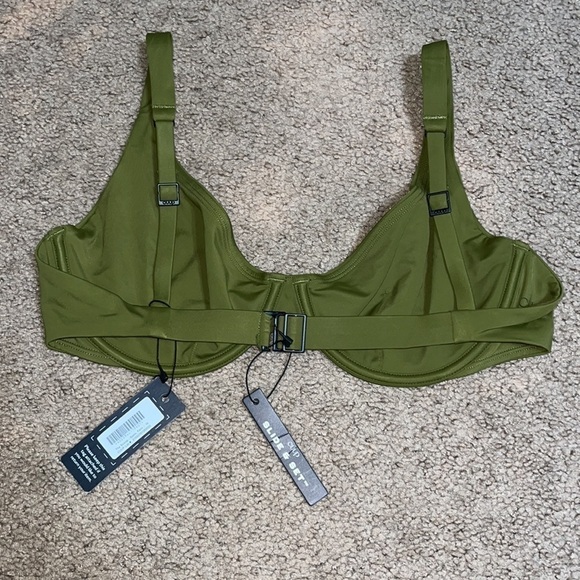 Cuup The Scoop Underwire Bikini Swim Top Fern 15 (38D / 40C / 42B) - Picture 7 of 10